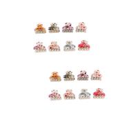 Didiseaon 16 Pièces pince à saisir pinces cheveu hairpin hair bow barrettes pour filles pince à cheveux en acrylique pinces à cheveux pinces à griffes petit accessoire en épingle à cheveux