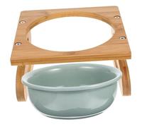 Didiseaon 1ensemble Bol Surélevé Céramique pour Écuelle pour Animaux Céramique avec Support Conception Anti-Renversement Facile à Nettoyer pour Maison