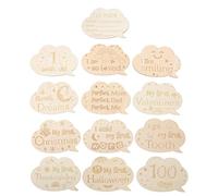Didiseaon 1Ensemble Cartes de Jalons Mensuels pour Cartes Double Face pour Photographie de Accessoires de Naissance Élégants et Sécurisés