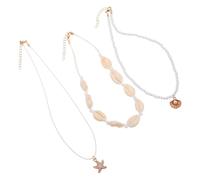 Didiseaon 1ensemble Collier De Fait Main Choker Boho Naturelles De Plage Hawaïen