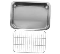 Didiseaon 1Ensemble Plaque de Cuisson Acier Inoxydable Accessoire de Cuisson pour Four Rangement Facile Nettoyage Rapide pour Desserts