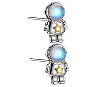 Didiseaon 1Paire Boucles Oreilles Spaceman pour Femmes Bijoux Astronautes Uniques et Chics Design Mignon pour et Occasions Spéciales
