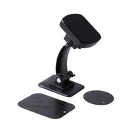 Didiseaon 1pièce Support de Téléphone de Voiture Magnétique Abs Noir Support Mobile pour Navigation Fixation Adhésive Simple et Compatible Smartphones Installation Facile
