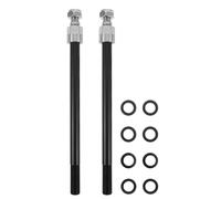 Didiseaon 2 Adaptateur D’attelage Remorque Vélo Axe Traversant M12x1.0 | Connexion Moyeu et Remorque, Aluminium Inoxydable, Noir, pour Sortie Familiale et Courses, 6,29 à 7 Pouces