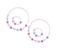 Didiseaon 2 ensembles Bijoux Garçon Fille Perles Collier Bracelet Cadeau Fête Fille Garçon