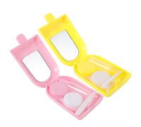 Didiseaon 2 Ensembles Étui Lentilles De Contact Boîte à Lentilles Cosmétiques Porte-lentilles Pratique pour Voyager Hermétique Et Compact pour Ranger De Contact