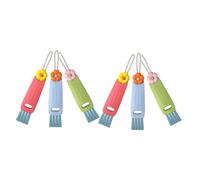 Didiseaon 2 Ensembles goupillon brosses à crevasses pour le nettoyage brosse à récurer les bouteilles brosse pour couvercle de gobelet nettoyeur de broussailles en bouteille pp