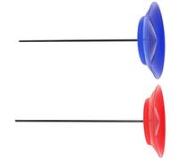 Didiseaon 2 Ensembles Jeu de Jonglerie Assiettes et Bâtons Équilibrage pour Garçon Fille et Débutants Kit de Rouge et Bleu pour Spectacle Artistique