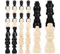 Didiseaon 2 Ensembles Jeu Échecs Bois Miniatures de Pièces Échecs Bois de Pièces de Remplacement pour et Jouer Parfaites pour Entre