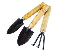 Didiseaon 2 Ensembles Kit Outils de Jardinage Portable Ensemble Mini Truelle et Râteau pour Micro pour Creuser et Couleur Noir