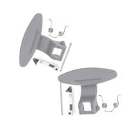 Didiseaon 2 ensembles Kit Poignées de Porte pour Lave-linge à Tambour Accessoires Métalliques avec Ressort et Boulon Loquet Solide pour Remplacement Facile et Protection Renforcée