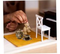 Didiseaon 2 Ensembles Miniature Théière et Tasses Antiques pour Accessoires Mini Poupée Scène Maison Lot