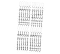 Didiseaon 2 Ensembles Tige Anti-Oiseaux Spirale Réfléchissante Argentée Tiges Anti-Oiseaux Torsadées Tiges Anti-Vent Dispositif De Contrôle en Spirale Tiges Anti-Oiseaux 12 pièces * 2