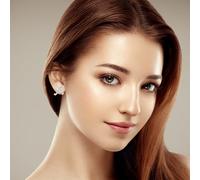 Didiseaon 2 paires Boucles Doreilles Femme Croix avec Zirconium Brillant de Clous Doreille Élégants pour Fêtes et Occasions Spéciales