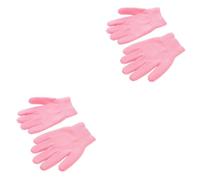 Didiseaon 2 Paires Moufles de Soins de Beauté Spa en Gel Fibre Rose | Hydratants pour Mains, Flexibles et Nourrissants, Usage Spécial Jours D’anniversaire, Cadeau Attentionné