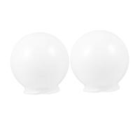 Didiseaon 2 pièces Abat Jour Sphérique Lait Blanc Lot de Abat Jour Décoratif Acrylique à Eau pour Lampe Extérieure de Jardin et Terrasse Protection Remplaçable et Facile à Installer