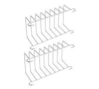 Didiseaon 2 pièces Accessoires pour Friteuse à Air Racks Acier Inoxydable Multi-usage Résistants Chaleur et Froid pour Cuisson et Brochettes