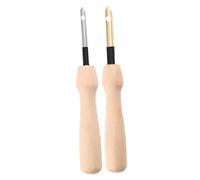 Didiseaon 2 pièces Aiguilles à Poinçonner DIY Aiguilles à Broder Punch Needle Cuivre et Acier Inoxydable pour Couture et Artisanat Textile