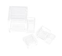 Didiseaon 2 pièces Ant Water Feeding Bowls Set Acrylic Water Storage Bowls for Ant Observation and Feeding
