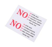 Didiseaon 2 Pièces Autocollant de Boîte aux Lettres Rouge en Pvc, Message