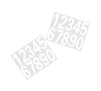 Didiseaon 2 pièces Autocollants Numériques Réfléchissants pour Boîte Aux Lettres Étiquettes Adhésives Pet Décorations pour Personnaliser Votre Adresse et Embellissement de Projets