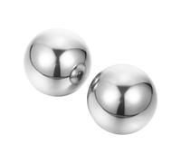 Didiseaon 2 pièces Balles de Massage Acier Inoxydable pour Mains Boules de Santé pour Exercice et Relaxation Anti-stress et Soulagement Pression