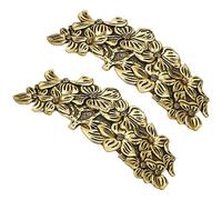 Didiseaon 2 Pièces Barrettes Viking Vintage Système Moissonneuse Four à Cire à Cacheter Colonne Montante Sabre Fait Maison Exact Robinet Bonnet Cône Stores Précis Femme Alliage Golden