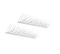 Didiseaon 2 pièces Barrière Anti-Oiseaux Acier Inoxydable avec Piques Résistants pour Balcon Toiture et Fenêtre Protection Anti-Pigeons et Effaroucheur