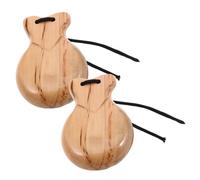 Didiseaon 2 pièces Bois Traditionnelles Espagnoles avec Corde Instruments de Percussion pour Danse et Jeux Éducatifs pour Activités Familiales