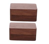 Didiseaon 2 pièces Boîte à Bijoux Bois de Noyer Petite Boîte Vintage pour Alliances et Bagues de Mariage Coffret Décoratif Lisse et Poli Rangement Élégant pour Bijoux Précieux