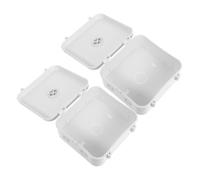 Didiseaon 2 Pièces boîte de jonction électrique coffret électrique universel Plastique blanche