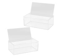 Didiseaon 2 Pièces Boîte de Rangement Transparente pour Lessive en
