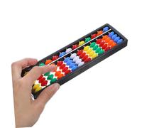 Didiseaon 2 pièces Boulier Chinois Plastique Outil Éducatif Mathématique Portable Apprentissage Calcul pour Garçon Fille et Bureau Rangées