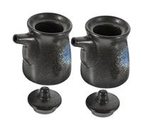 Didiseaon 2 pièces Bouteille de Vinaigre et Sauce Soja Céramique Distributeur Dhuile et Condiments Corrosion pour Cuisine Maison et Professionnelle