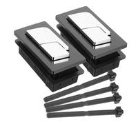 Didiseaon 2 pièces Bouton Double pour Réservoir Wc Commande de Chasse Eau Ajustable Bouton de Remplacement pour Cuvette de Toilette et Eau