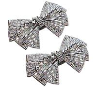 Didiseaon 2 Pièces Breloque pour Chaussure à Nœud, Décorative, Détachable | Cristaux et Métal, Style pour Chaussures, Usage DIY et Rendez-vous