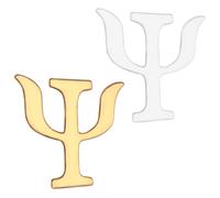 Didiseaon 2 pièces Broche Lettre Alliage Vintage Épingle de Revers Délicate pour Femme Accessoires Mode pour Vêtements et Sacs Design Psychologie Unique Cadeau Élégant