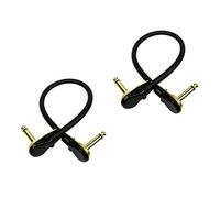 Didiseaon 2 pièces Câble de Guitare Professionnel Instrument Durable et Flexible pour Ampli et Effets Connecteurs Plaqués Or