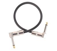 Didiseaon 2 pièces Câble de Pédale de Guitare Électrique Ensemble de Câbles Patch pour Effets de Guitare et Basse Connecteurs Droit Matériaux Durables Pratique