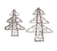 Didiseaon 2 Pièces Cadre de Couronne d'arbre en Rotin pour Bricolage | Base Diy, pour Fleurs Séchées et Artificielles, Vitrine, Fête, Noël, Nouvel An, Saint Valentin