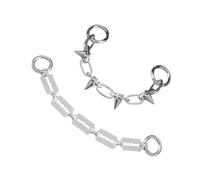 Didiseaon 2 pièces Chaînes de Chaussures Punk pour Décoration Accessoires Hip Hop Style Gothique et Créatif pour Chaussures et Sneakers