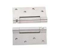Didiseaon 2 pièces Charnières de Porte Acier Inoxydable Charnières à Fermeture Automatique Réglables Double Action pour Portes Intérieures et Extérieures pour Meubles et Salles de Bain