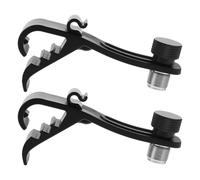 Didiseaon 2 Pièces Clips Microphone Réglables pour Batterie Supports pour Cercles de Caisse Claire et Instruments Fixation Flexible pour Musiciens et Enregistrements