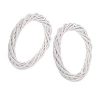 Didiseaon 2 Pièces Couronne de Vigne Naturelle Base Rustique pour Artisanat DIY Décor de Porte de Noël Cadre Léger Adapté à l'Usage Extérieur pour Couronnes de Style Ferme et Décorations