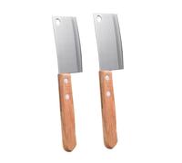 Didiseaon 2 pièces Couteaux Mini Coupe Desserts Acier Inoxydable Manches Lames Ondulées pour Beurre et Légumes Ustensiles de Cuisine Résistants et