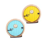 Didiseaon 2 pièces Décoration Miniature Jardin Porte Ornements DIY Porte Fée Colorés Accessoires de Cour pour Scène Miniature Garçon Fille et Photographie