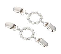 Didiseaon 2 pièces Delicate Fashionable Scarf Buckle Clips For Women Elegant Pearl Shawl Pins Fine Craftsmanship Cardigan Closure