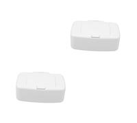 Didiseaon 2 Pièces Distributeur De Lingettes Distributeur De Lingettes Humides Rechargeable Étui à Lingettes Porte-lingette Pour Bébé Valise De Bébé Blanche Pp Remplissage