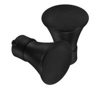 Didiseaon 2 Pièces Embouts de Tringle à Rideaux Noir Mat en Fer | Accessoires de Tringle à Rideaux, Tête Décorative Carrée, Réutilisable, Anti Rouille, Facile à Retirer