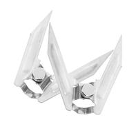Didiseaon 2 pièces Fourchettes de Rôtisserie Rotatives Acier Inoxydable pour Friteuse à Air Gril et Barbecue Fourche à Poisson et Viande Robuste pour Usage Intérieur et Extérieur